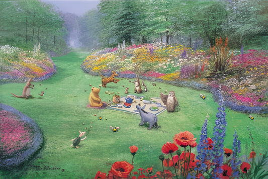 Tenyo D-1000-200　Winnie the Pooh • Classic Pooh / Grand Afternoon　1000 Pieces Jigsaw Puzzle