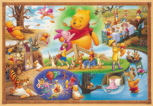 Tenyo D-1000-204　Disney Characters Story / Winnie the Pooh and the Blustery Day　1000 Pieces Jigsaw Puzzle