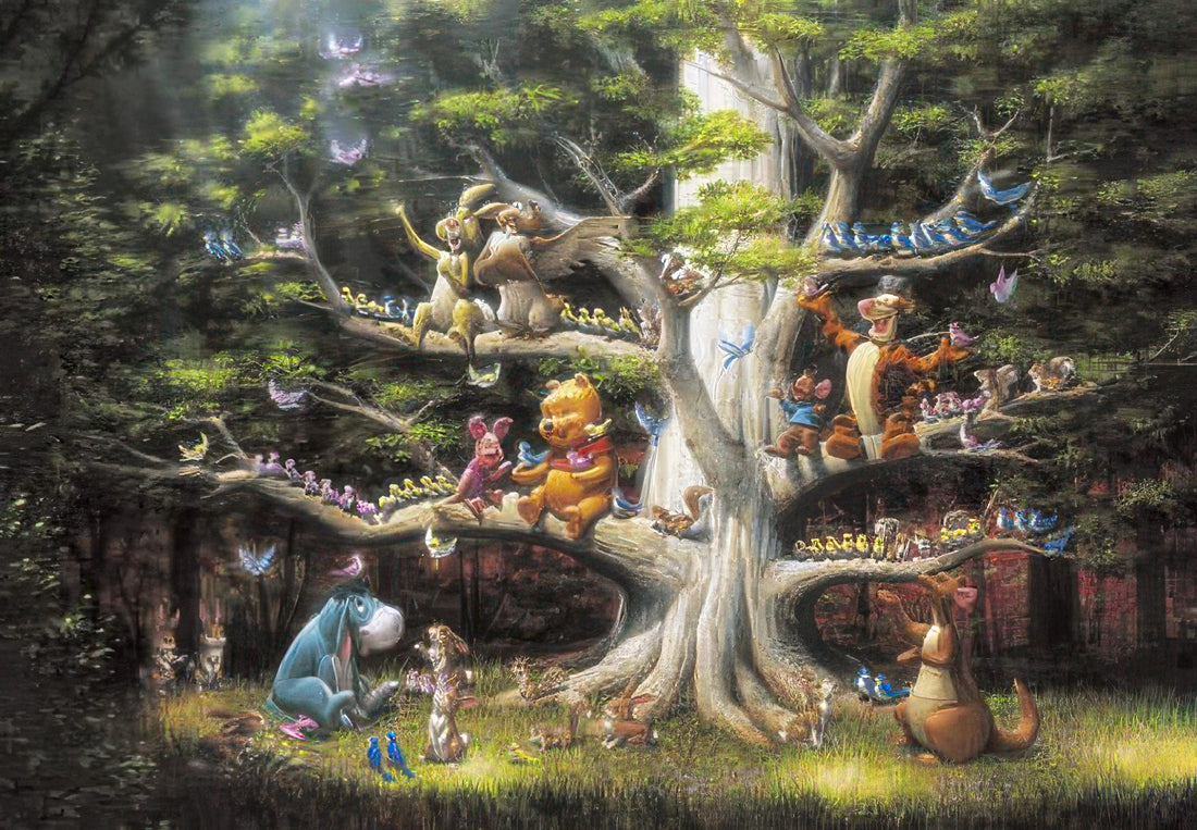 tenyo-d-1000-277-winnie-the-pooh-sacred-place-adorned-with-rays-and-songs-1000-pieces-jigsaw-puzzle