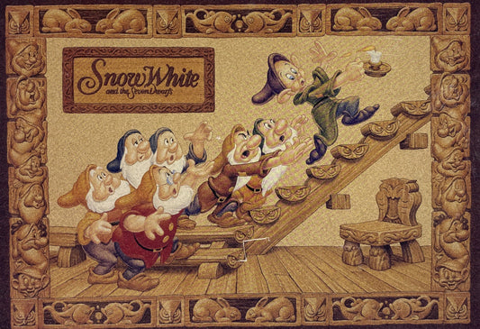 Tenyo D-1000-299　Snow White • Dwarfs' House　1000 Pieces Cork Jigsaw Puzzle