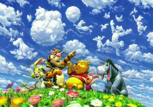 Tenyo D-1000-305　Winnie the Pooh • Fantasies in the Azure Sky　1000 Pieces Jigsaw Puzzle