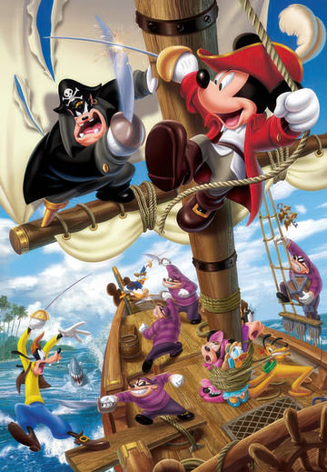 tenyo-d-1000-314-mickey-friends-a-battle-of-the-pirates-1000-pieces-jigsaw-puzzle