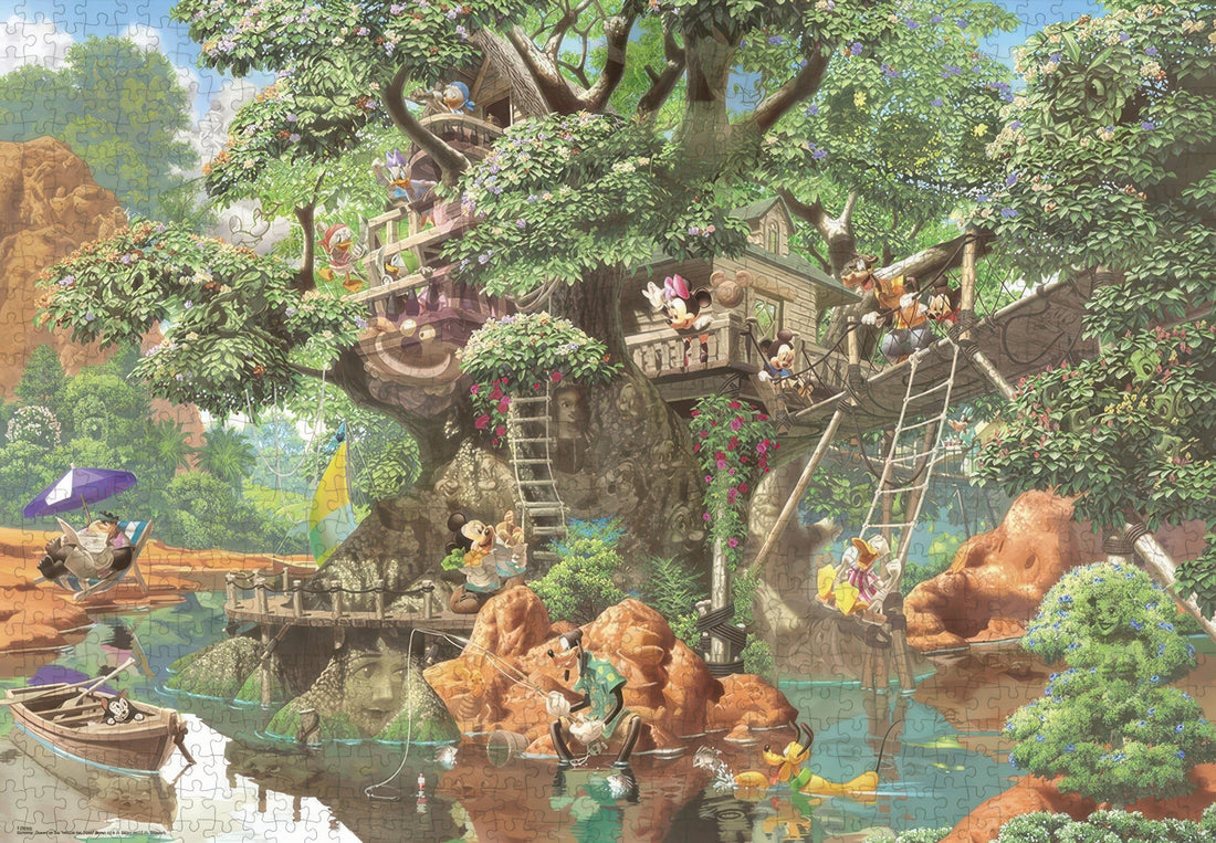 tenyo-d-1000-369-mickey-friends-mysterious-forest-treehouse-1000-pieces-jigsaw-puzzle