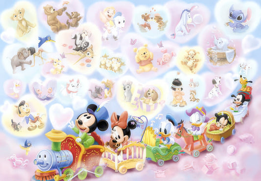 Tenyo D-1000-371　Disney Babies • Fluffy Baby World　1000 Pieces Jigsaw Puzzle