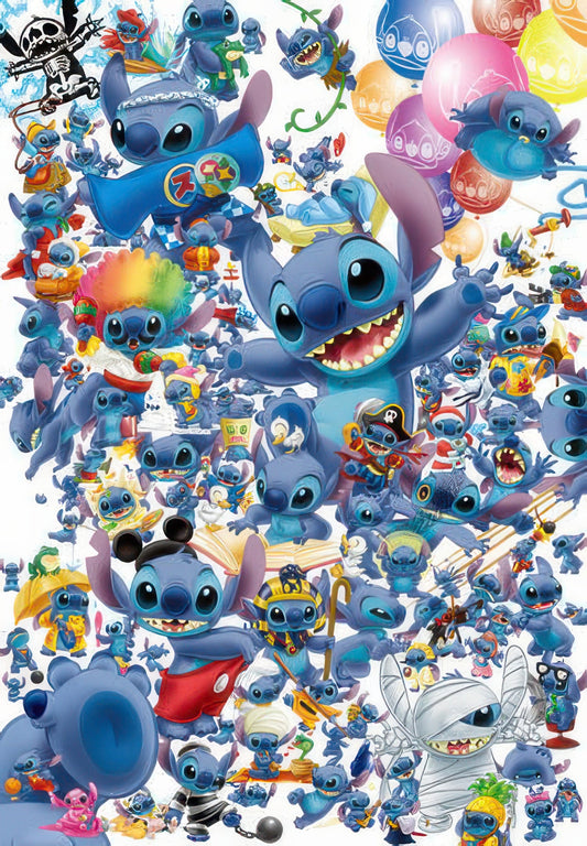 Tenyo D-1000-377　Lilo & Stitch • Stitch 100!　1000 Pieces Jigsaw Puzzle