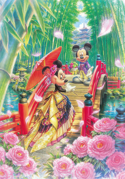 Tenyo D-1000-451　Mickey & Friends • Minnie's Modern Wedding　1000 Pieces Jigsaw Puzzle