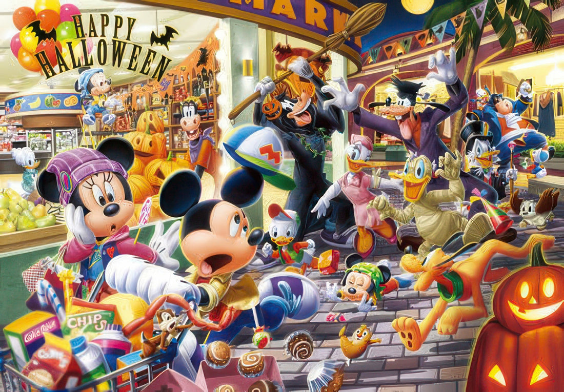 tenyo-d-1000-456-mickey-friends-halloween-chaos-1000-pieces-jigsaw-puzzle