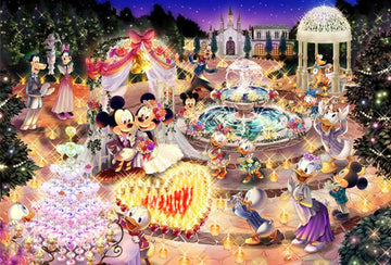 Tenyo • Mickey & Minnie • Night Wedding Dream　1000 PCS　Jigsaw Puzzle