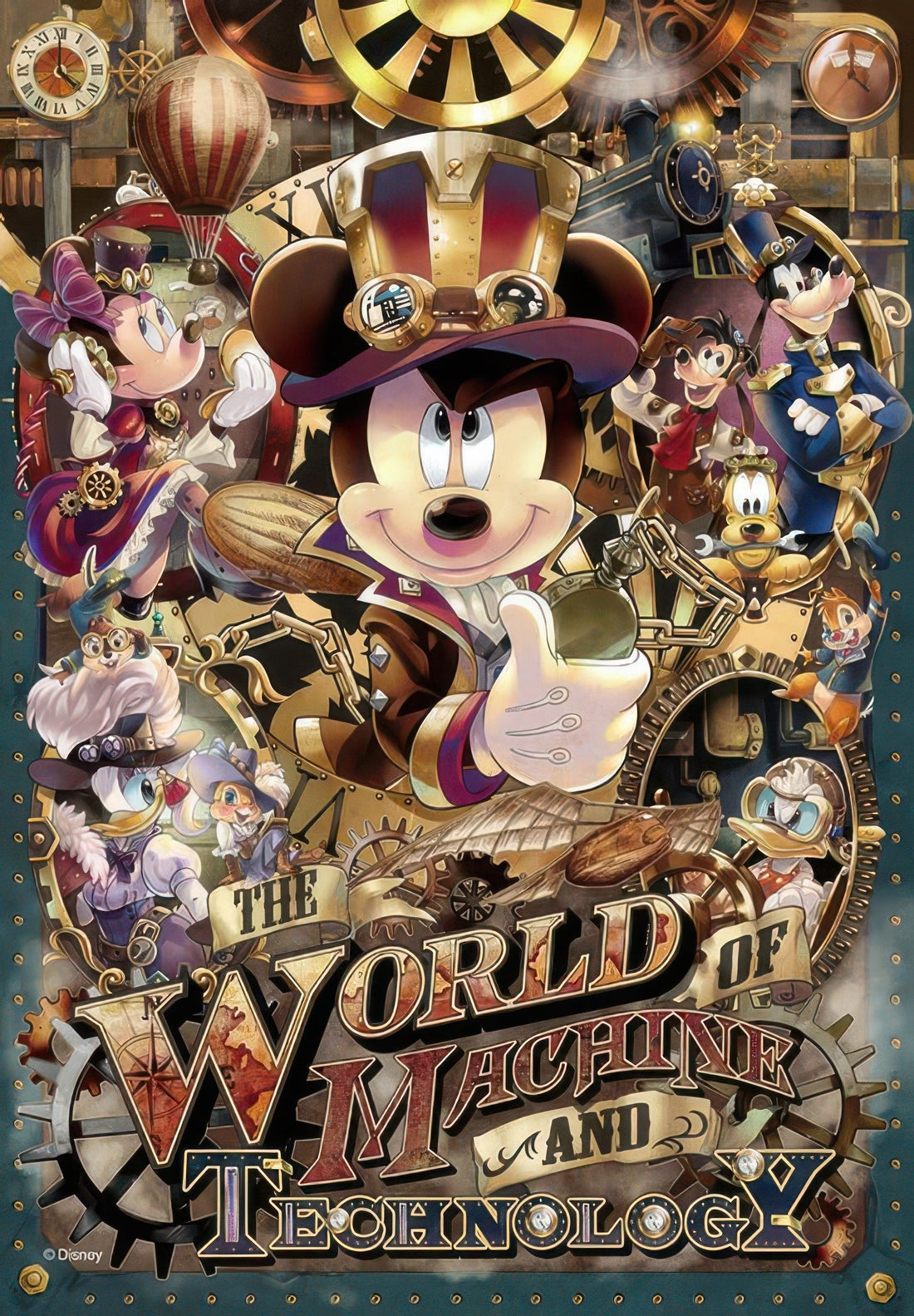tenyo-d-1000-460-mickey's-mechanical-world-1000-pieces-jigsaw-puzzle