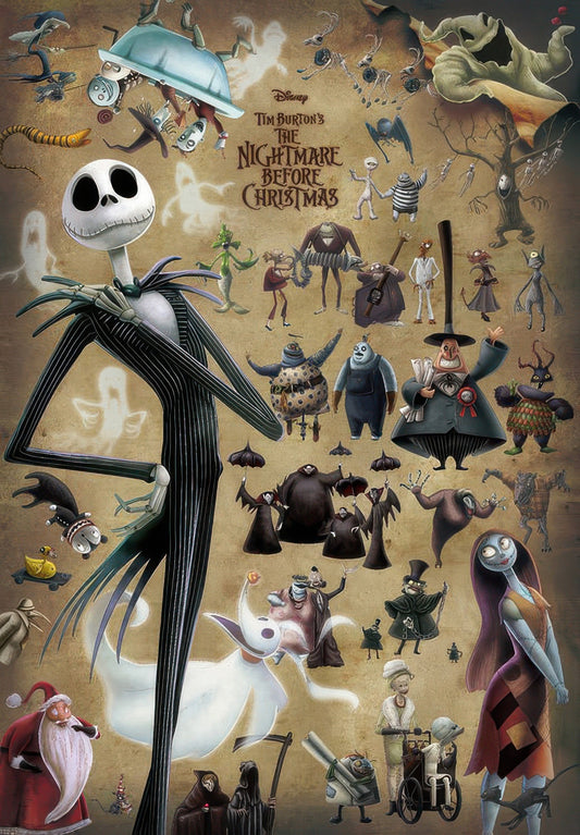 Tenyo D-1000-472　The Nightmare Before Christmas • Jack and Halloween Town's Residents　1000 Pieces Jigsaw Puzzle