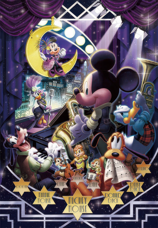 Tenyo D-1000-477　Mickey & Friends • Mickey's Jazz Night　1000 Pieces Jigsaw Puzzle