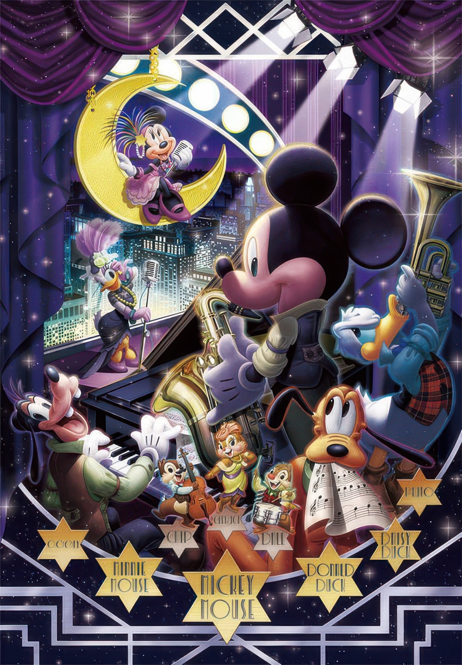 tenyo-d-1000-477-mickey-friends-mickey-s-jazz-night-1000-pieces-jigsaw-puzzle