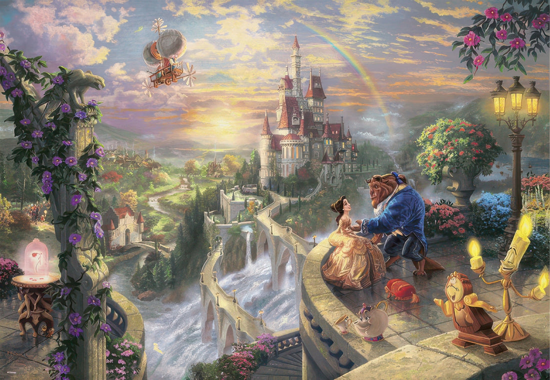 tenyo-d-1000-487-kinkade-beauty-and-the-beast-falling-in-love-1000-pieces-jigsaw-puzzle