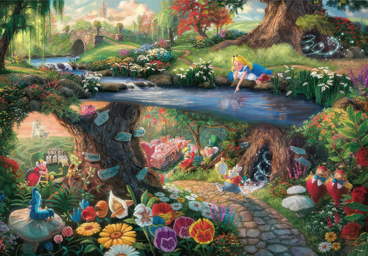 Tenyo D-1000-490　Alice in Wonderland　1000 Pieces Jigsaw Puzzle