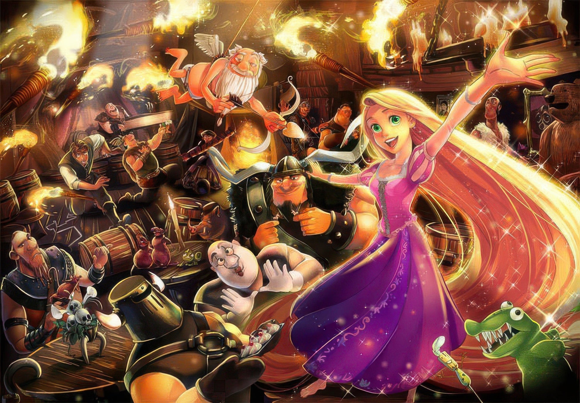 tenyo-d-1000-494-tangled-musical-magic-everyone-has-a-dream-1000-pieces-jigsaw-puzzle