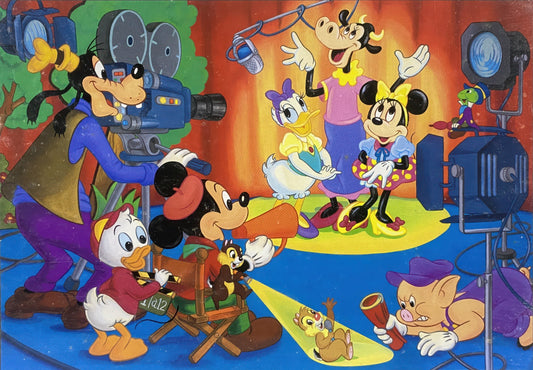 Tenyo D-1000-856A　Mickey & Friends • Disney Characters' Movie Studio　1000 Pieces Jigsaw Puzzle