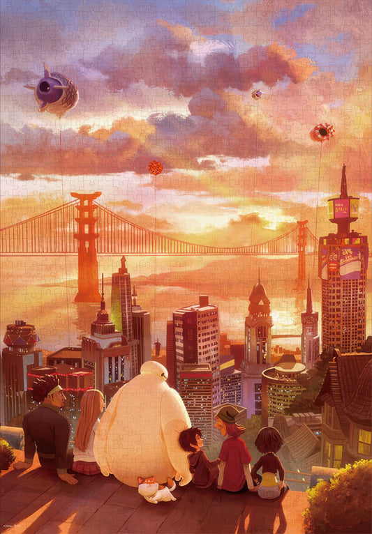 Tenyo D-1000-879　Big Hero 6 • One Day at Sunset / Memory of the Sunset　1000 Pieces Jigsaw Puzzle