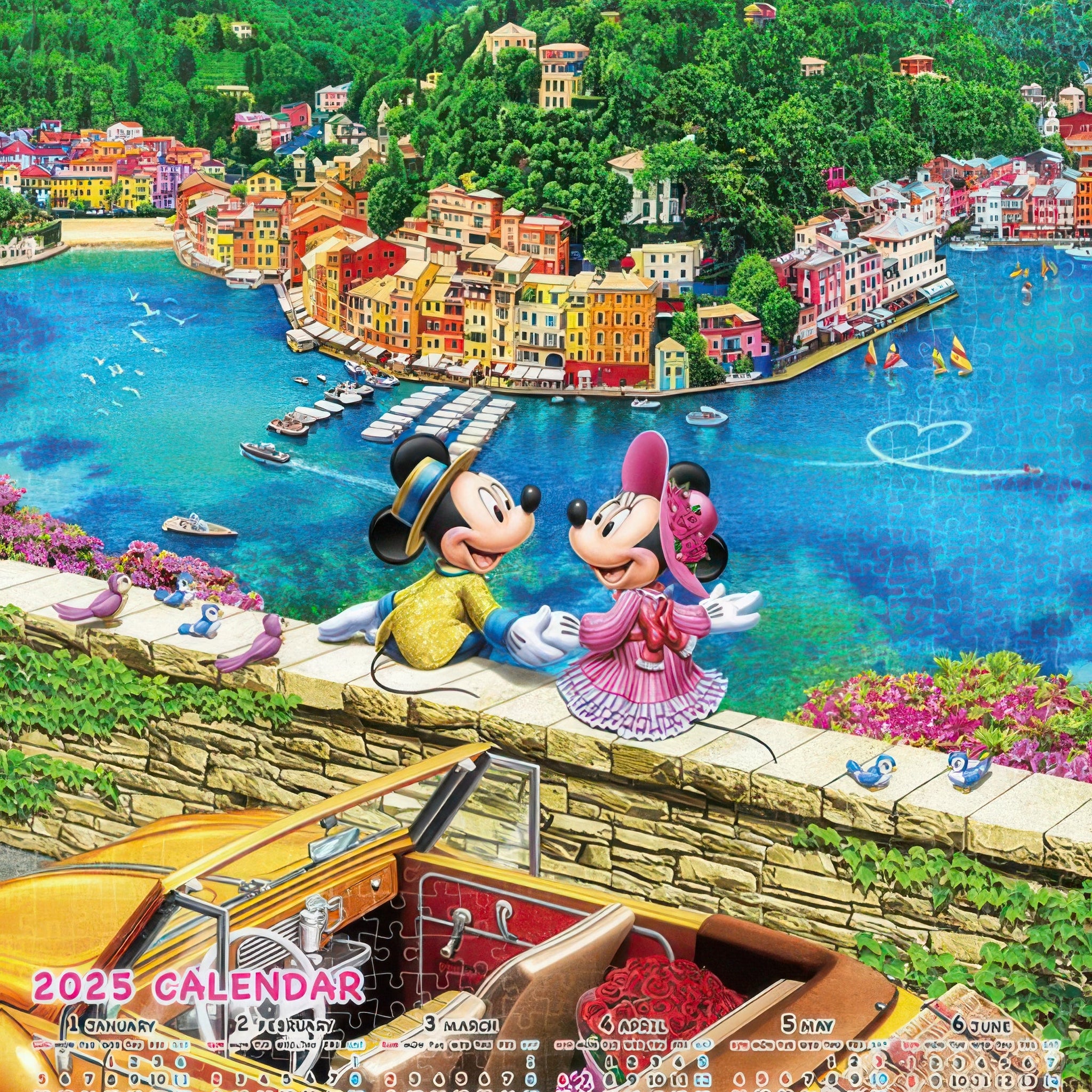 tenyo-d-1000-880-drive-date-(2025-calendar)-(mickey-&-friends)-1000-pieces-calendar-puzzle