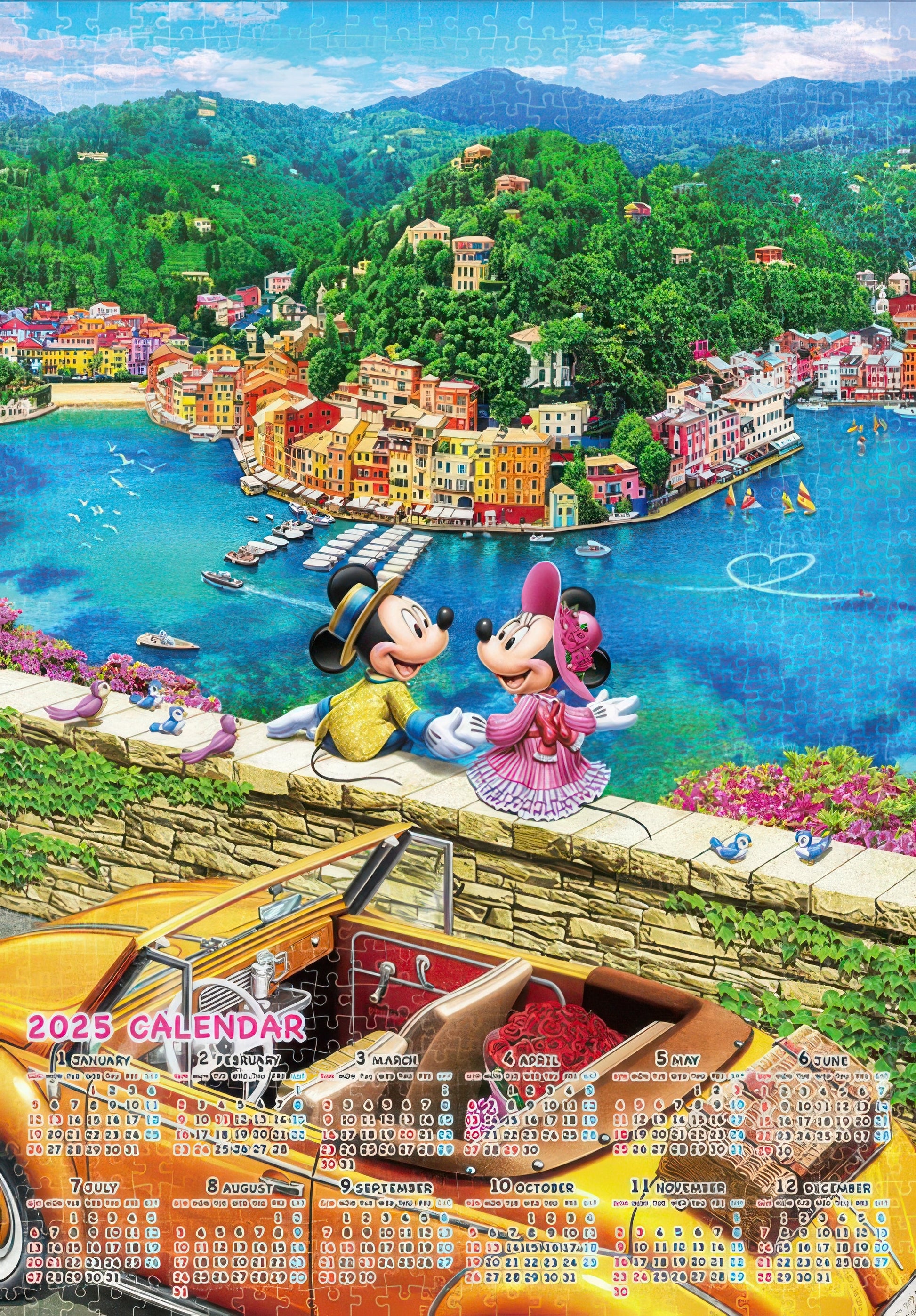 tenyo-d-1000-880-drive-date-(2025-calendar)-(mickey-&-friends)-1000-pieces-calendar-puzzle