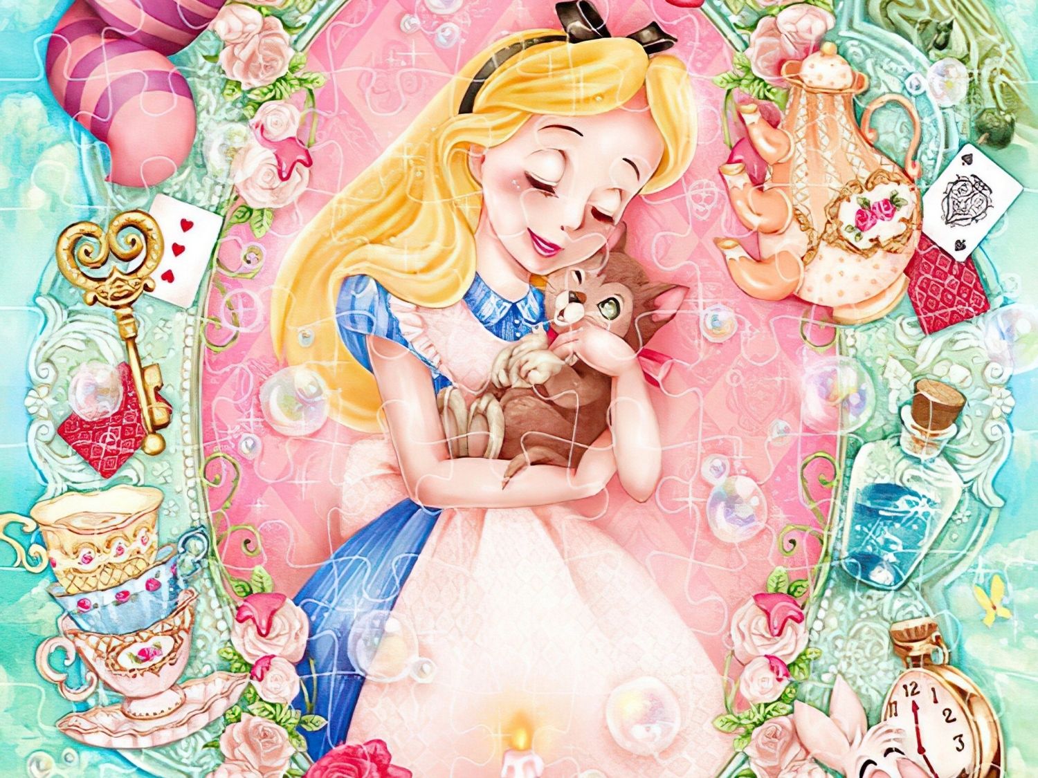 Tenyo • Alice in Wonderland • Elegance / Loving Warmth　108 PCS　Jigsaw Puzzle