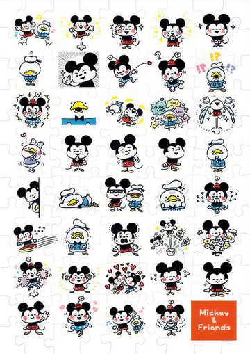 tenyo-d-108-031-kanahei's-art-♪-mickey-&-friends-108-pieces-jigsaw-puzzle