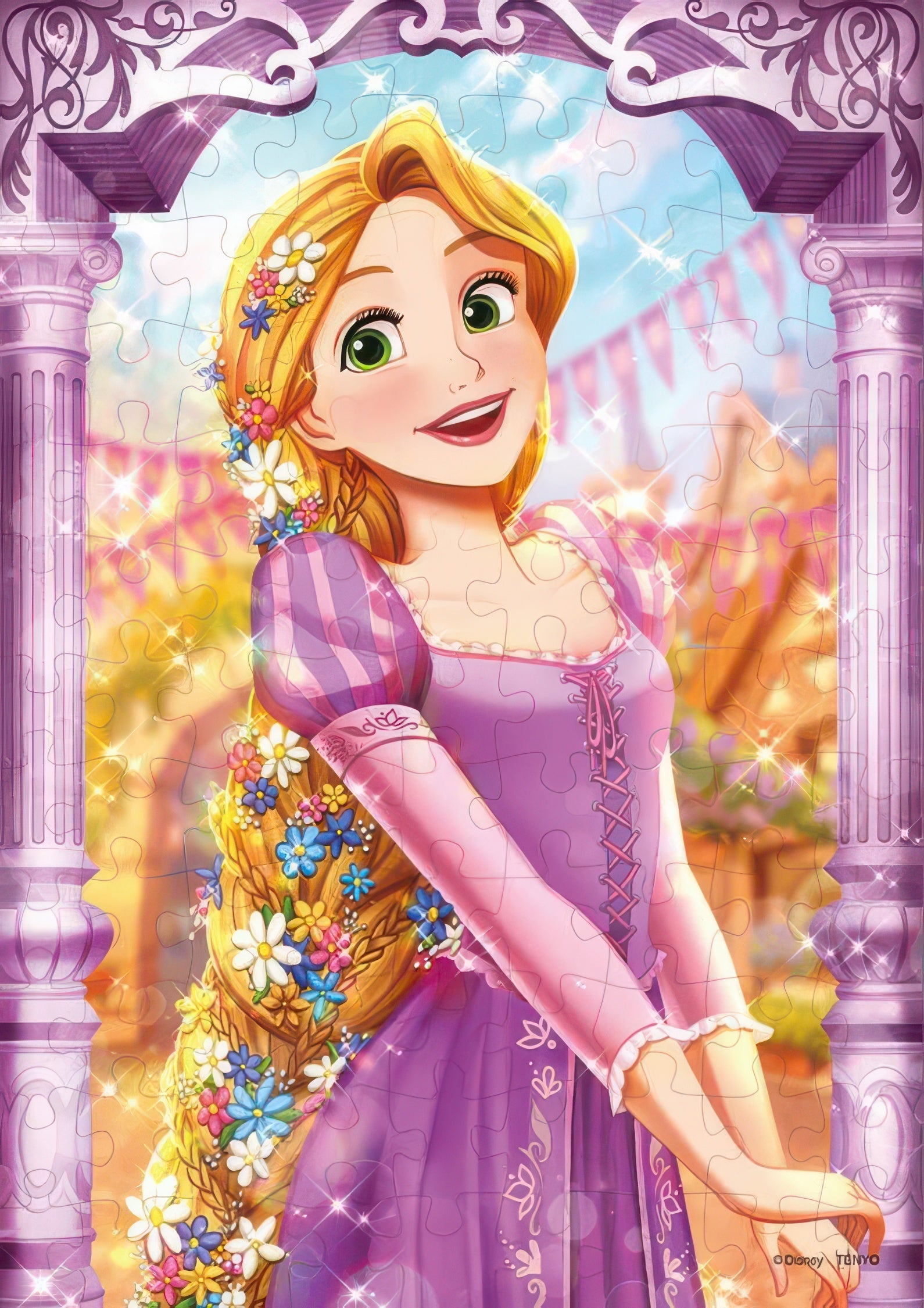 tenyo-d-108-036-tangled-cheerful-rapunzel-108-pieces-jigsaw-puzzle