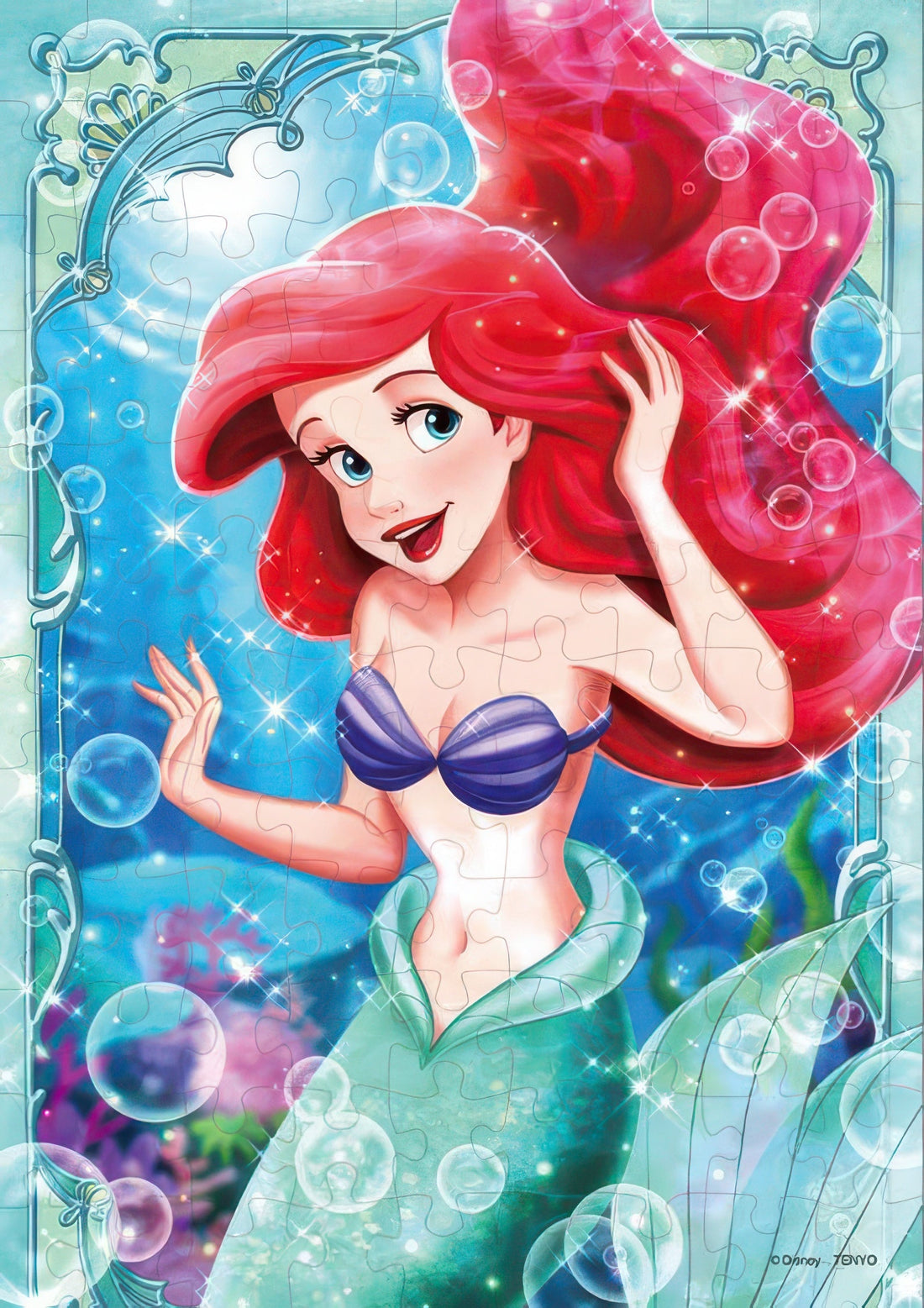 tenyo-d-108-038-the-little-mermaid-adorable-ariel-108-pieces-jigsaw-puzzle