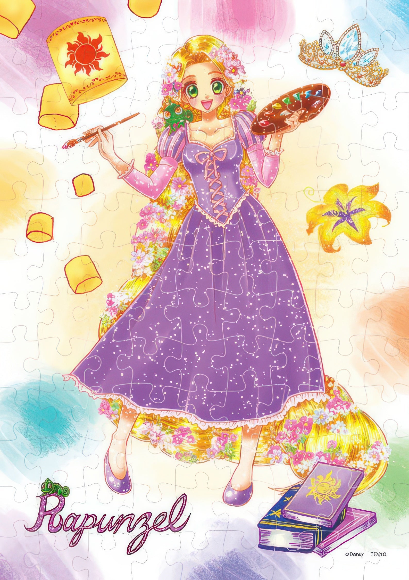 tenyo-d-108-052-best-day-ever-(tangled)-108-pieces-jigsaw-puzzle