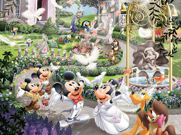 Tenyo • Mickey & Minnie • Tune of the Wedding Bell　108 PCS　Jigsaw Puzzle