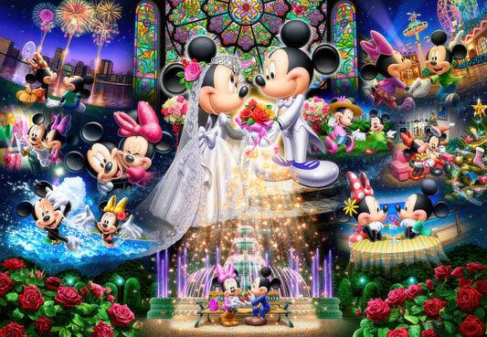 Tenyo D-108-742　Mickey & Friends • Eternal Oath　108 Pieces Jigsaw Puzzle