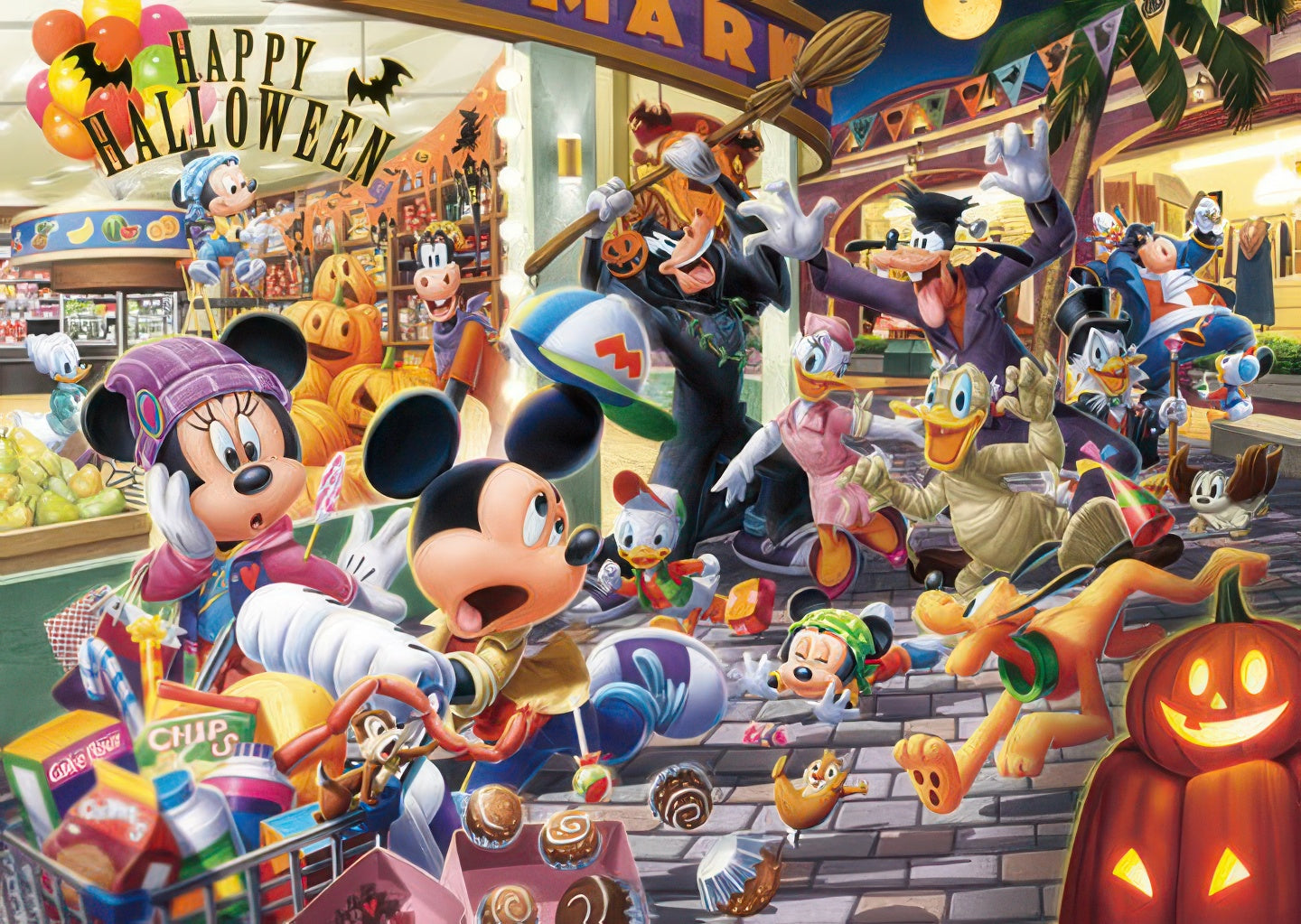 tenyo-d-108-744-halloween-is-a-big-commotion!-108-pieces-jigsaw-puzzle