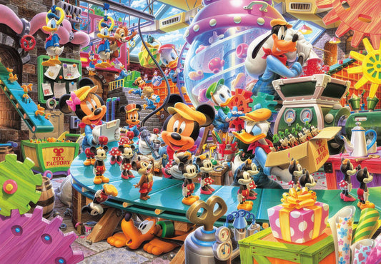 Tenyo D-108-774　Mickey & Friends • Mickey's Toy Factory　108 Pieces Jigsaw Puzzle