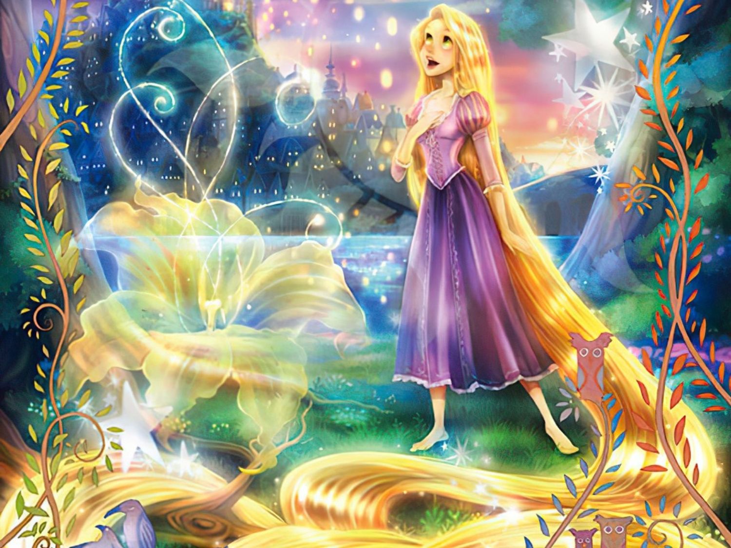 Tenyo • Rapunzel • Shining Magical Hair　108 PCS　Jigsaw Puzzle