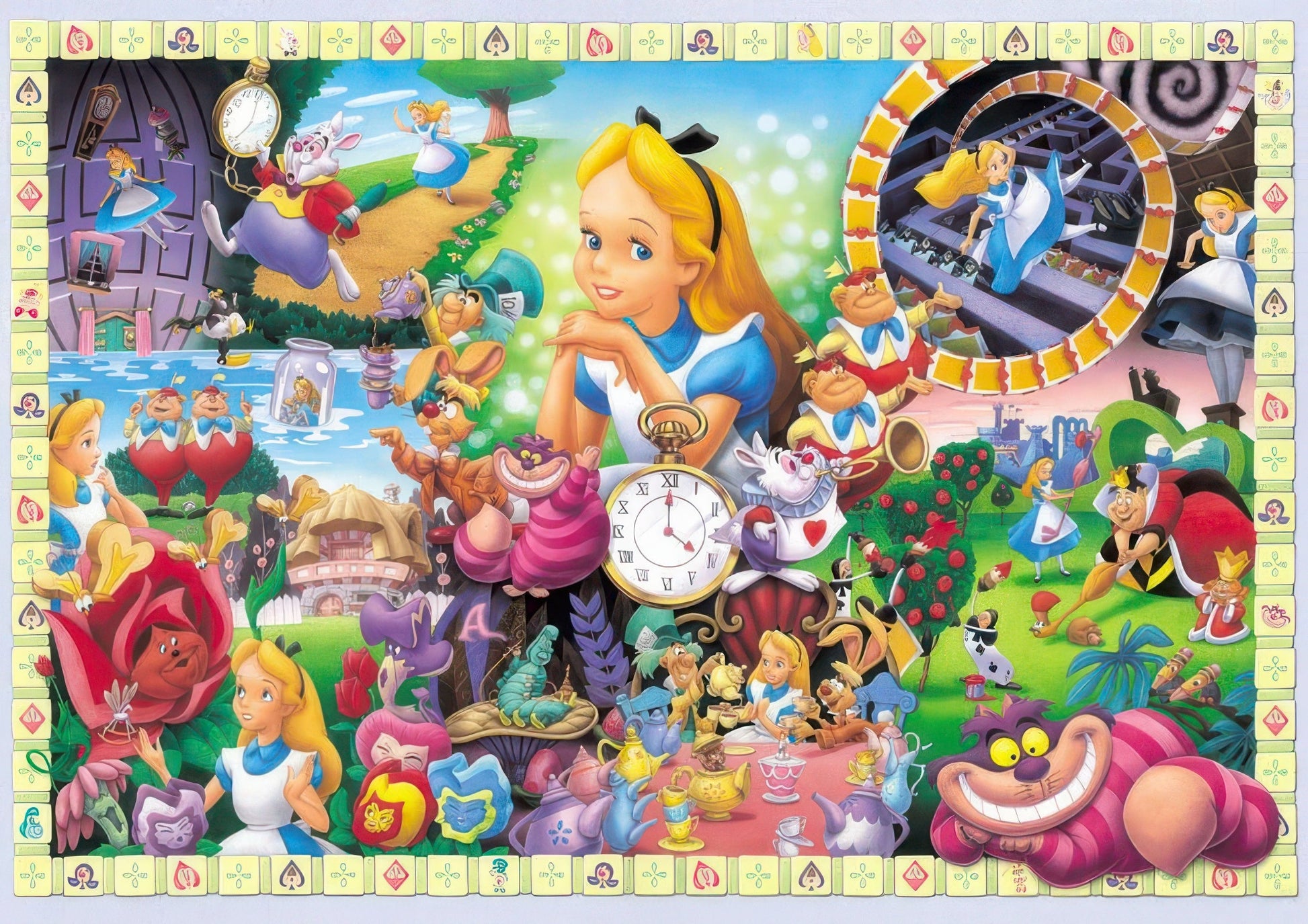 tenyo-d-108-966-alice-in-wonderland-alice-s-world-108-pieces-jigsaw-puzzle