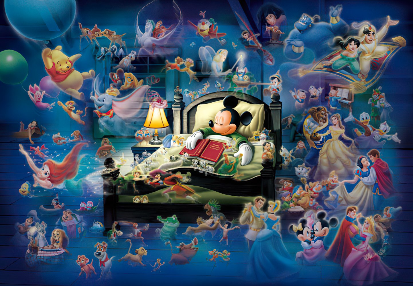 Tenyo • Disney • Mickey's Dream Fantasy　108 PCS　Jigsaw Puzzle