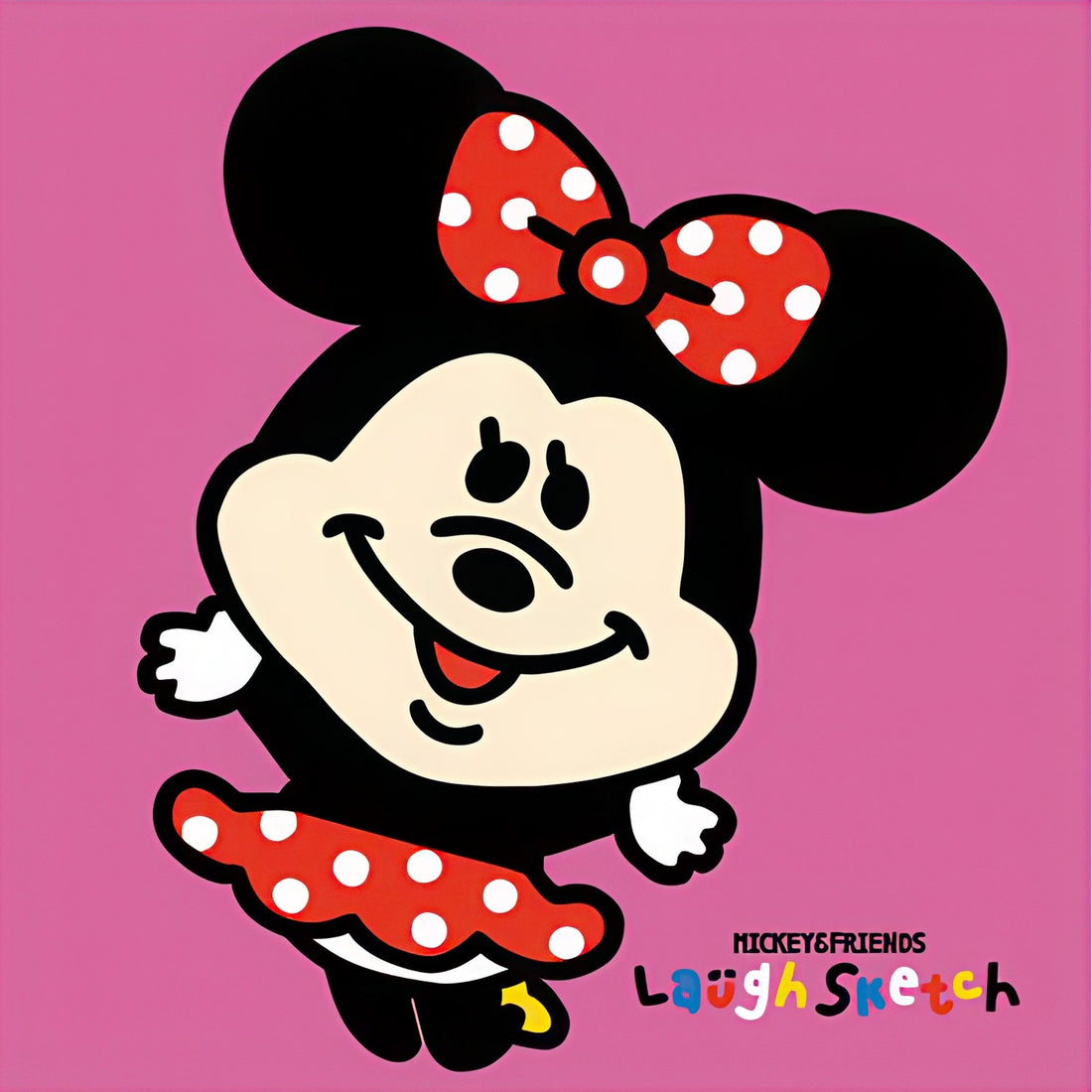 tenyo-d-144-628-laugh-sketch-minnie-mouse-144-pieces-jigsaw-puzzle