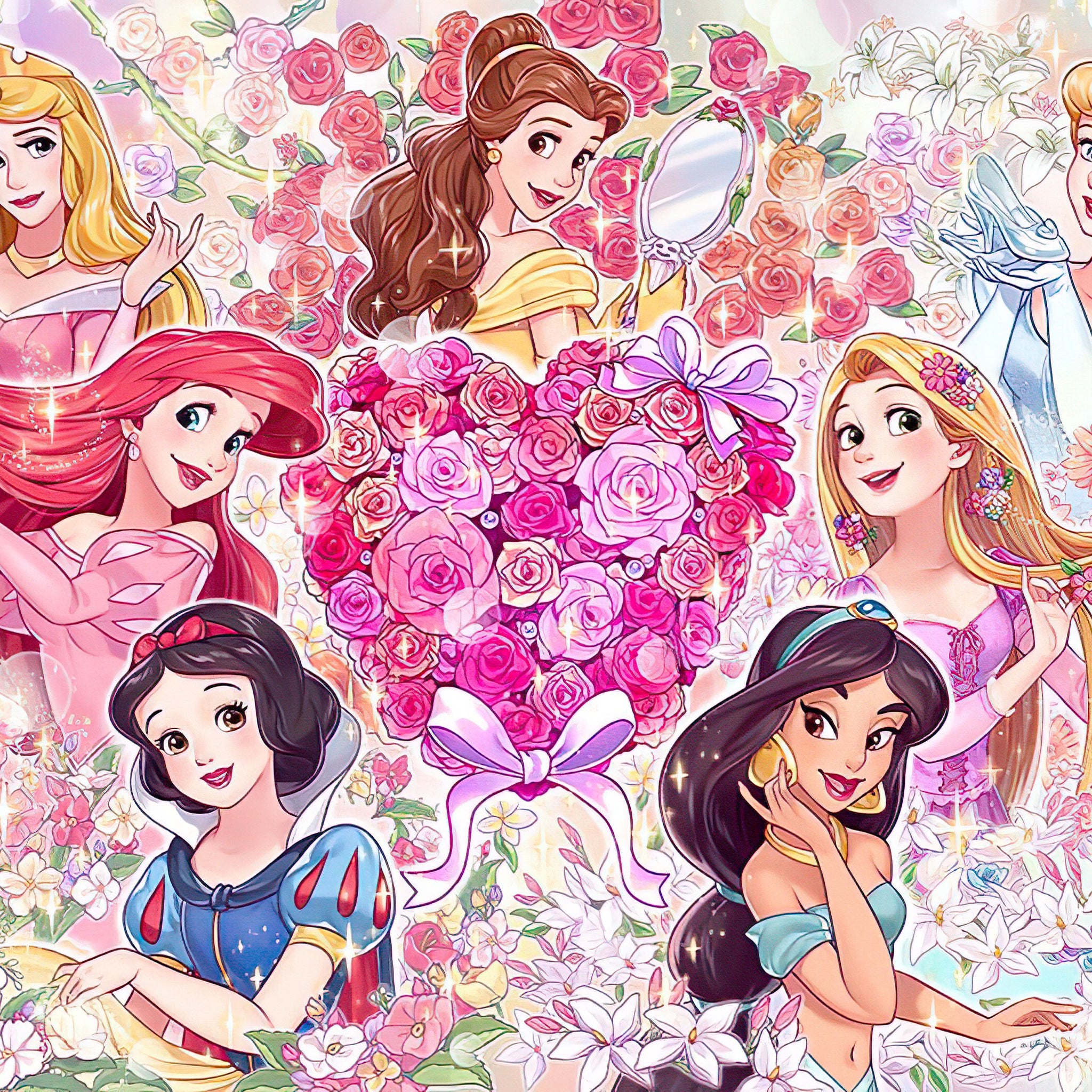Tenyo • All Princesses • Memorial Flower　200 PCS　Jigsaw Puzzle