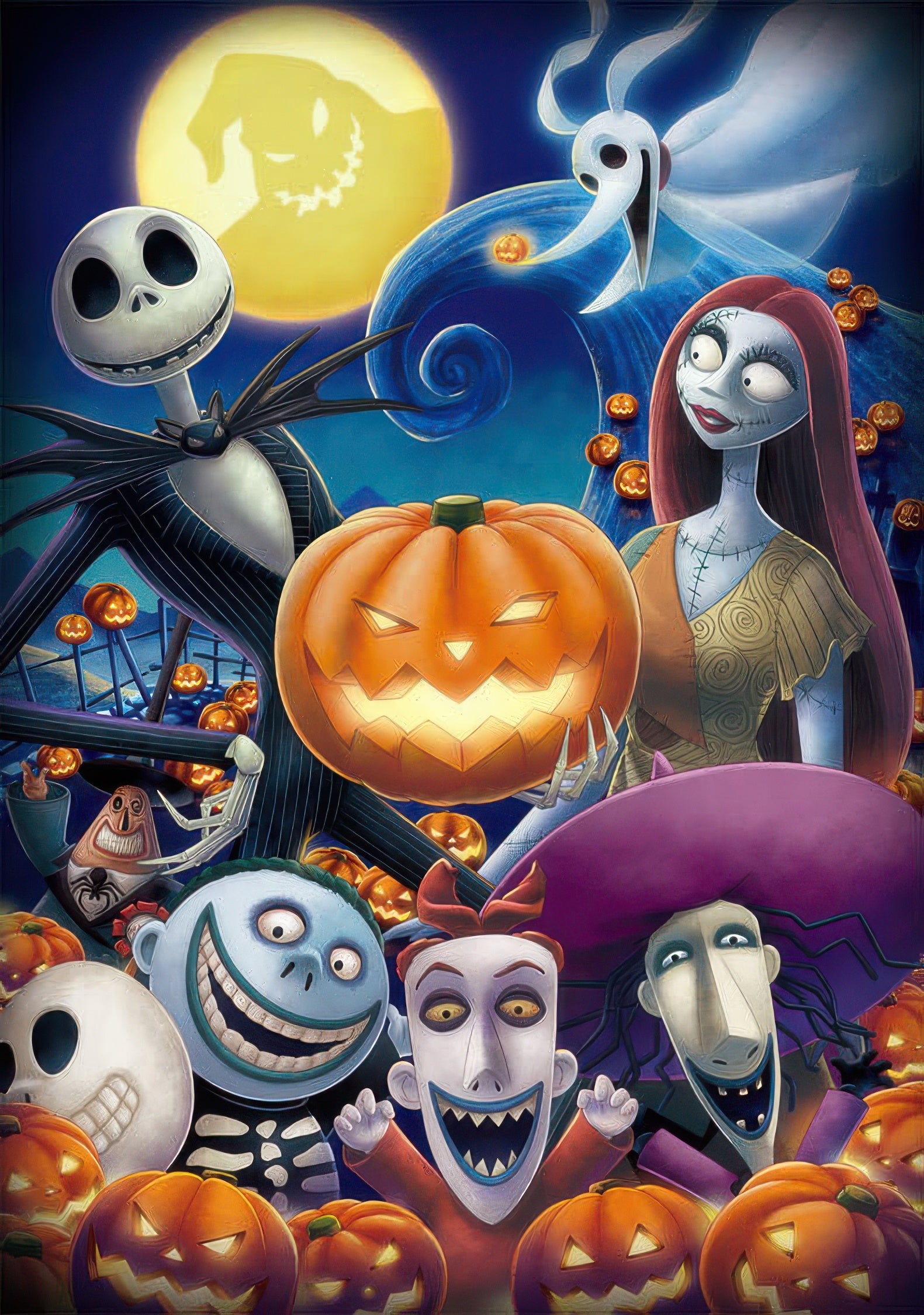 tenyo-d-200-903-the-nightmare-before-christmas-pose-at-halloween-town-200-pieces-photo-frame-puzzle