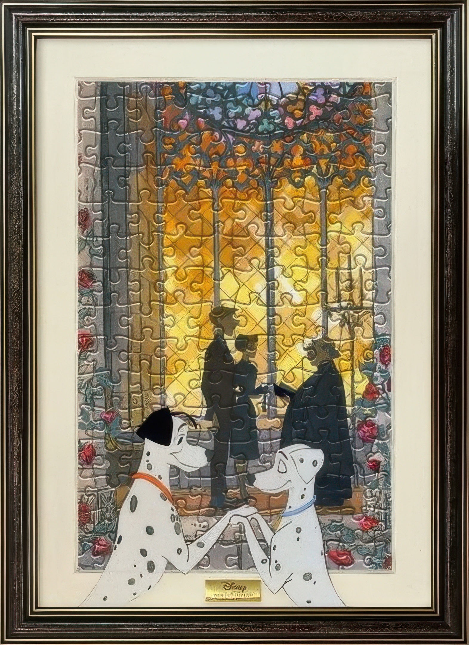 tenyo-d-200-911-film-art-gallery-101-dalmatians-200-pieces-puzzle-frame-set