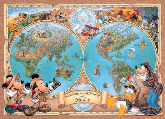 Tenyo D-2000-508　Mickey & Friends • Around the World Heritage with Mickey　2000 Pieces Jigsaw Puzzle