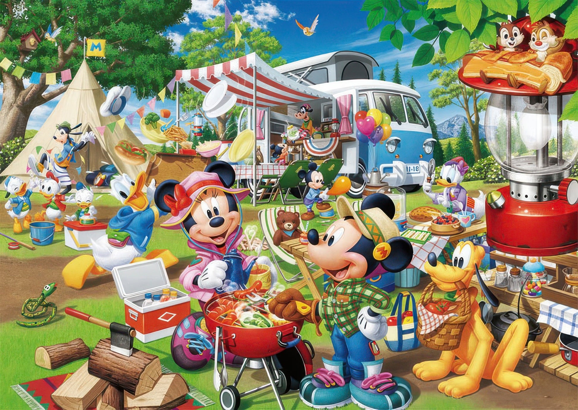 tenyo-d-300-013-mickey-friends-autocamp-with-everyone-300-pieces-jigsaw-puzzle