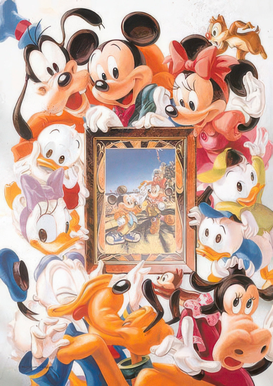 tenyo-d-300-102-mickey-friends-snaps-of-memories-300-pieces-photo-frame-puzzle