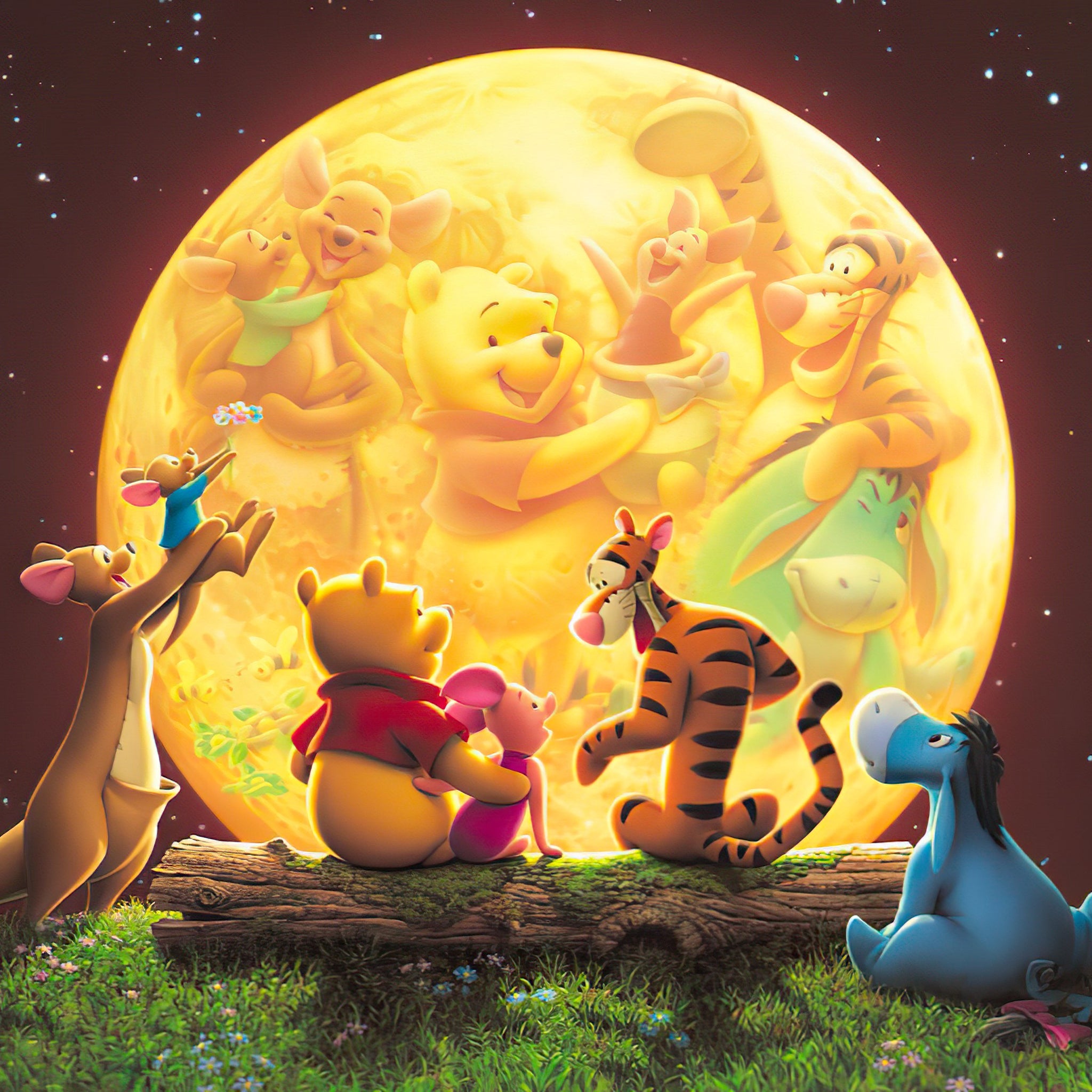Tenyo • Winnie the Pooh • Moonlight Party　300 PCS　Jigsaw Puzzle