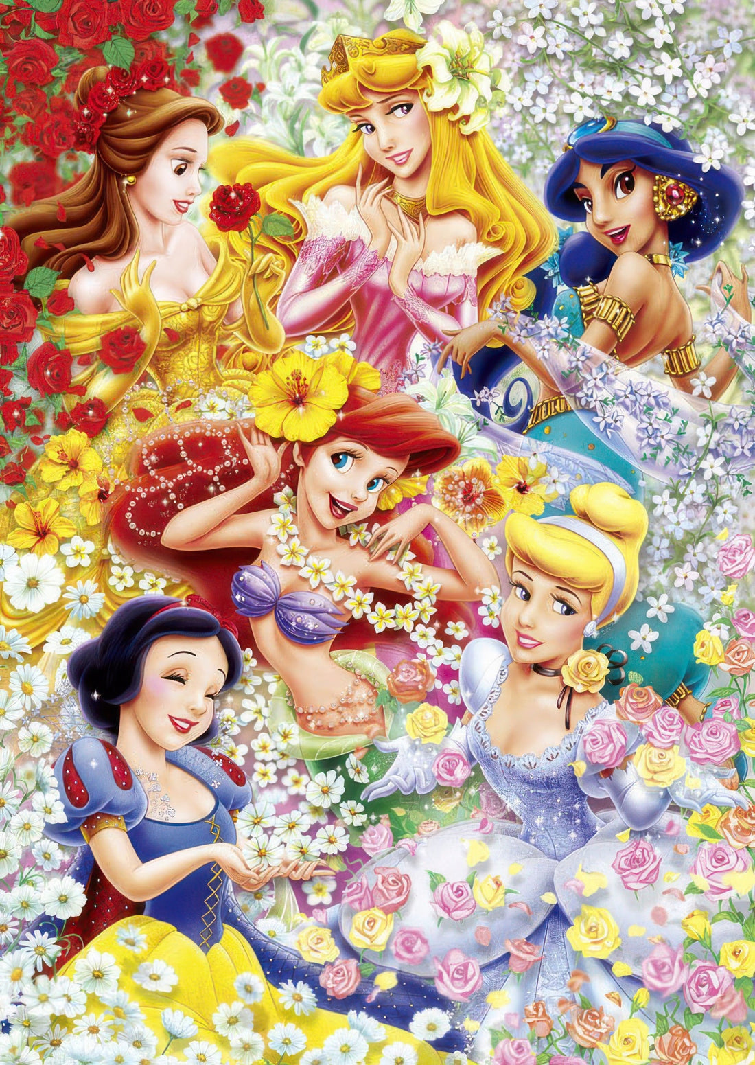 tenyo-d-300-203-disney-princess-floral-princesses-300-pieces-jigsaw-puzzle