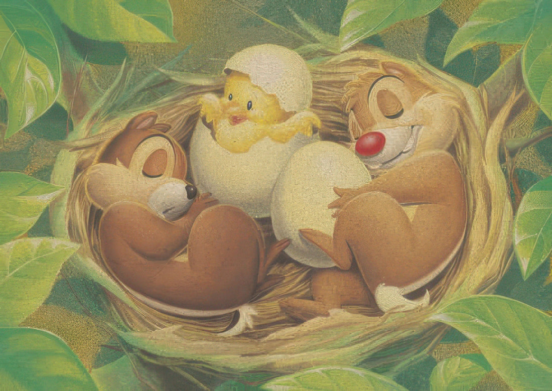 tenyo-d-300-211-chip-dale-happy-in-the-nest-300-pieces-cork-jigsaw-puzzle