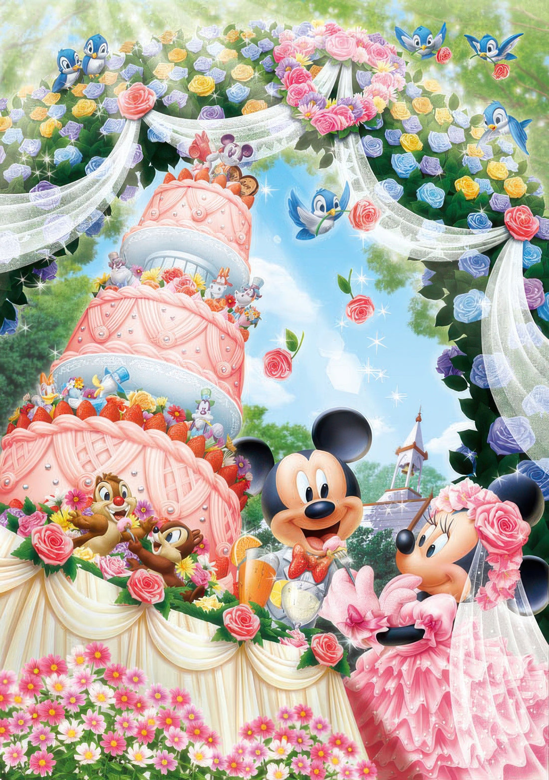 tenyo-d-300-245-mickey-friends-sweet-wedding-dream-300-pieces-jigsaw-puzzle