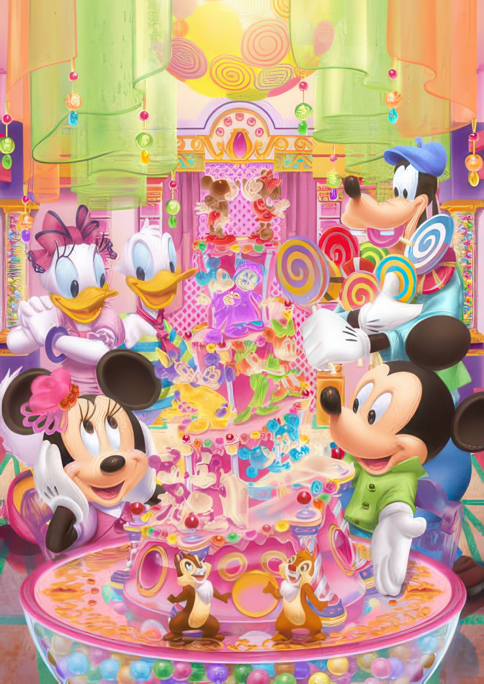 tenyo-d-300-262-mickey-friends-candy-party-300-pieces-jigsaw-puzzle