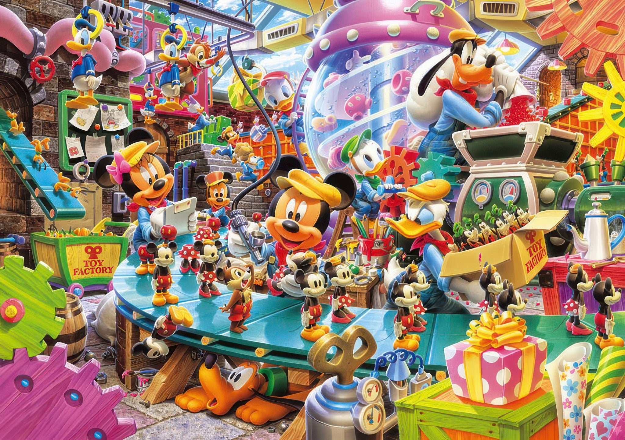tenyo-d-300-268-mickey's-toy-factory-300-pieces-jigsaw-puzzle