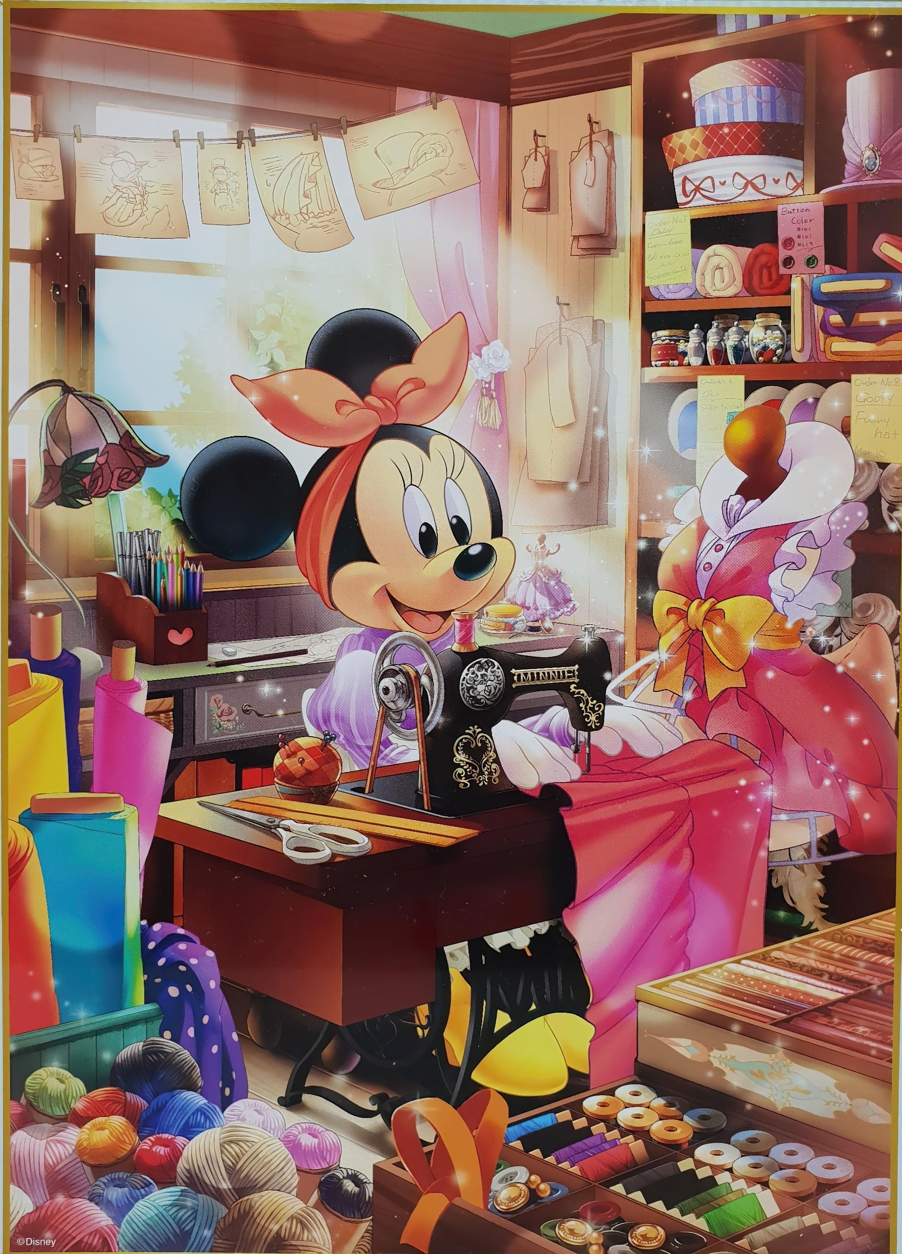 tenyo-d-500-475-minnie-mouse-minnie-s-sewing-workshop-500-pieces-jigsaw-puzzle