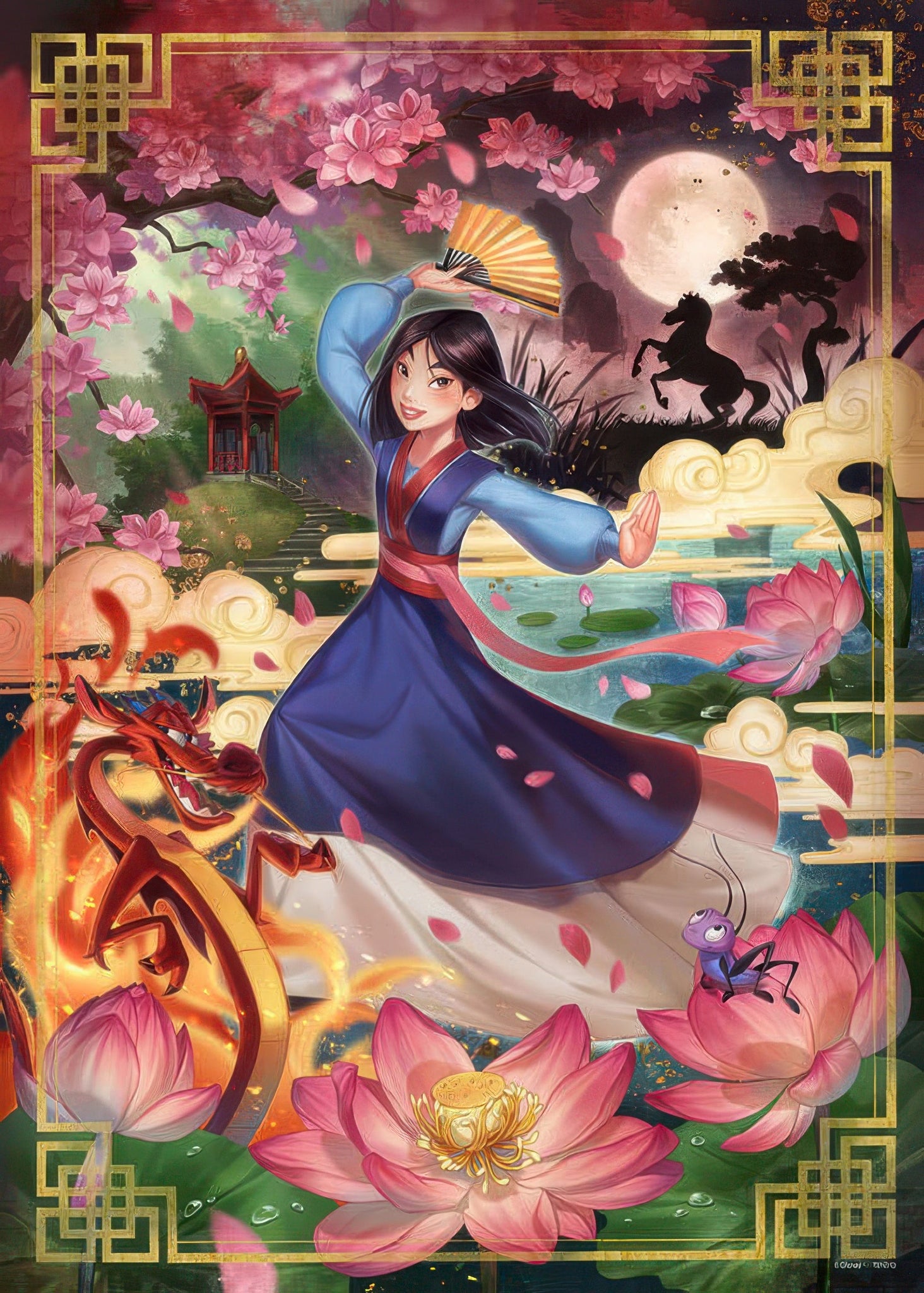 tenyo-d-500-663-mulan-legendary-story-500-pieces-jigsaw-puzzle